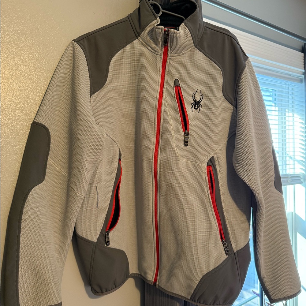 Spyder Men's Gray and Black Jacket